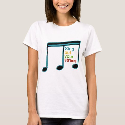 je stress te uiten t-shirt (Voorkant)