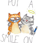 JE STUURT EEN KLEIN OP MIJN GEZICHTE wenskaart Kaart