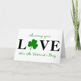 Je stuurt naar Shamrock St. Patrick's Day Kaart