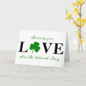 Je stuurt naar Shamrock St. Patrick's Day Kaart (Gele Bloem)