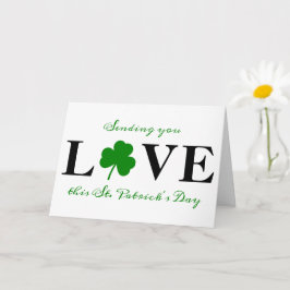 Je stuurt naar Shamrock St. Patrick's Day Kaart