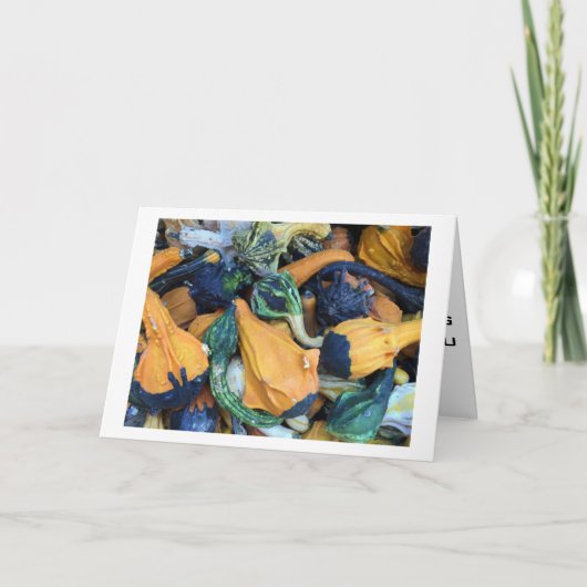 JE STUURT UIT IN EEN THANKSGIVING LOOP. FEESTDAGEN KAART (Voorkant)