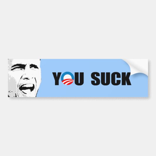 JE SUCK BUMPERSTICKER (Voorkant)