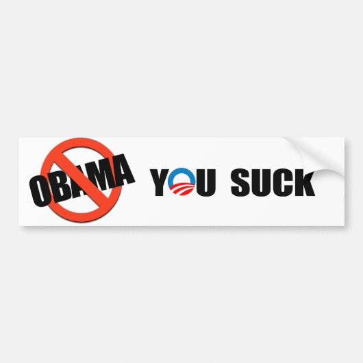 JE SUCK BUMPERSTICKER (Voorkant)