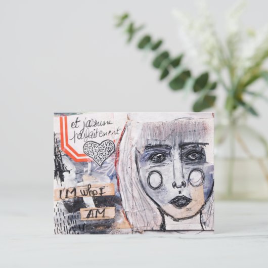 Je suis briefkaart (Staand voorkant)