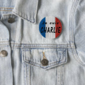 Je suis Charlie badge Ronde Button 5,7 Cm (In situ)