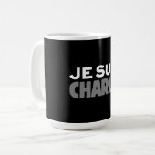 Je Suis Charlie - Ik ben Charlie Black Koffiemok (Voorkant links)
