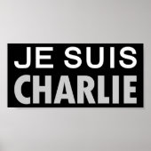 JE SUIS CHARLIE - mensen van nationale eenheid Poster (Voorkant)