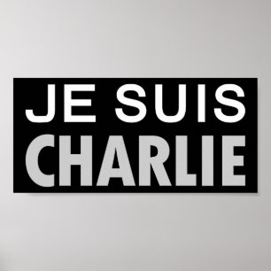 JE SUIS CHARLIE - mensen van nationale eenheid Poster