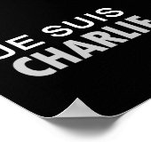 JE SUIS CHARLIE - mensen van nationale eenheid Poster (Hoek)