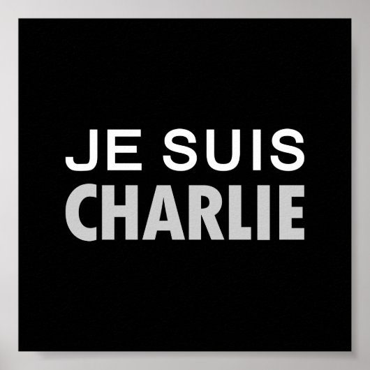 JE SUIS CHARLIE - mensen van nationale eenheid Poster (Voorkant)