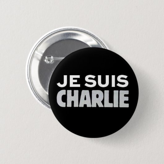 Je Suis Charlie Ronde Button 5,7 Cm (Voorkant /achterkant)