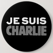 Je Suis Charlie Ronde Button 6,0 Cm (Voorkant)