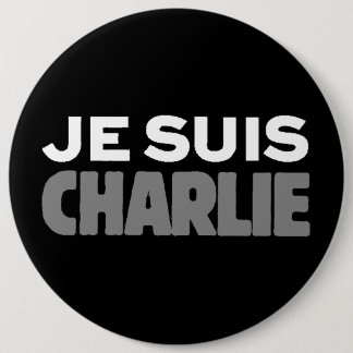 Je Suis Charlie Ronde Button 6,0 Cm