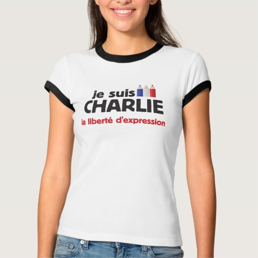 je suis Charlie T-shirt (Voorkant)
