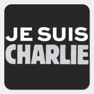 Je Suis Charlie Vierkante Sticker