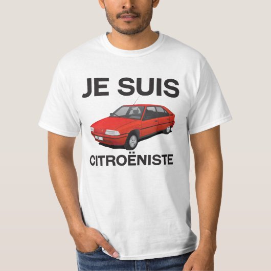 Je suis citroëniste - red BX T-shirt (Voorkant)