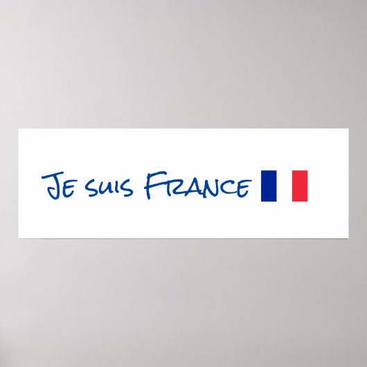 Je suis France Poster (Voorkant)