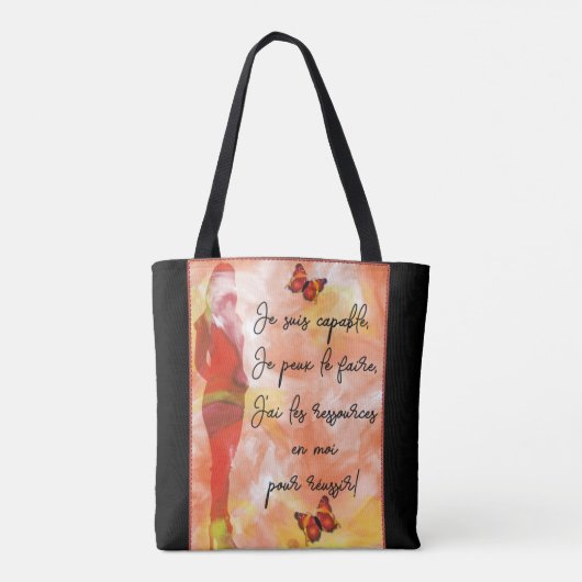 je suis geschikt tote bag (Achterkant)