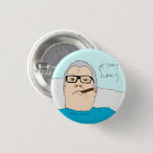 je suis hans ronde button 3,2 cm (Voorkant /achterkant)