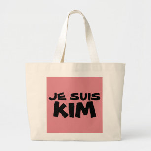 JE SUIS (I AM) KIM DAVIS-TASSEN GROTE TOTE BAG