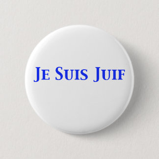 Je Suis Juif Jewish Solidarity Shirten and Gifts Ronde Button 5,7 Cm