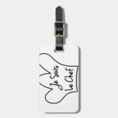 Je Suis Le Chef Bagagelabel (Voorkant verticaal)