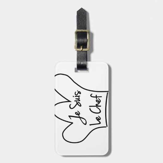 Je Suis Le Chef Bagagelabel (Voorkant verticaal)