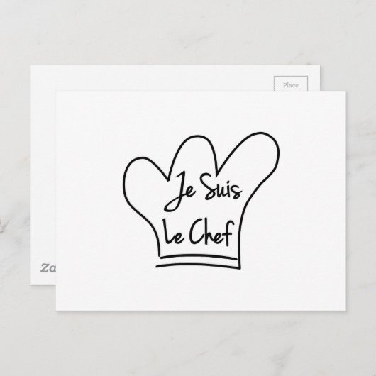 Je Suis Le Chef Briefkaart (Voorkant / Achterkant)