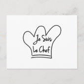 Je Suis Le Chef Briefkaart (Voorkant)