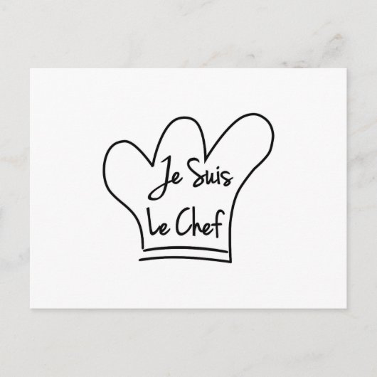 Je Suis Le Chef Briefkaart (Voorkant)