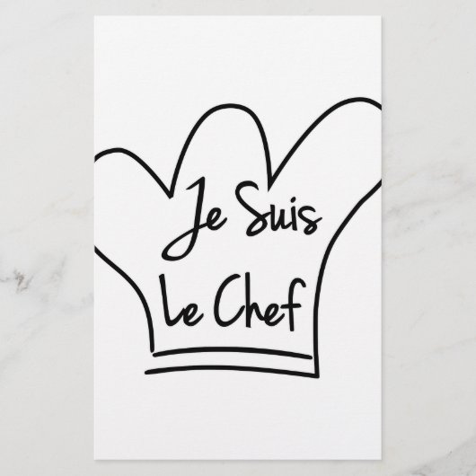 Je Suis Le Chef Briefpapier (Voorkant)
