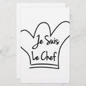 Je Suis Le Chef Briefpapier (Voorkant / Achterkant)