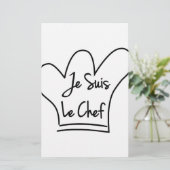 Je Suis Le Chef Briefpapier (Staand voorkant)