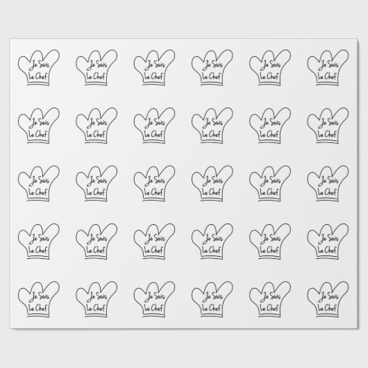 Je Suis Le Chef Cadeaupapier (Vlak)