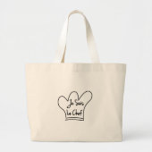 Je Suis Le Chef Grote Tote Bag