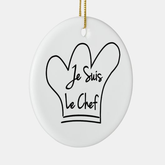 Je Suis Le Chef Keramisch Ornament (Rechts)