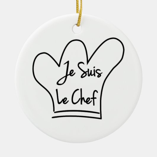Je Suis Le Chef Keramisch Ornament (Voorkant)