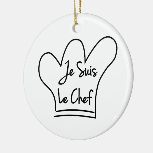 Je Suis Le Chef Keramisch Ornament (Links)