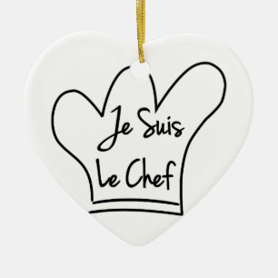 Je Suis Le Chef Keramisch Ornament