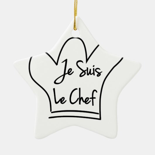 Je Suis Le Chef Keramisch Ornament (Voorkant)
