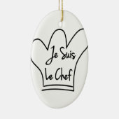 Je Suis Le Chef Keramisch Ornament (Rechts)