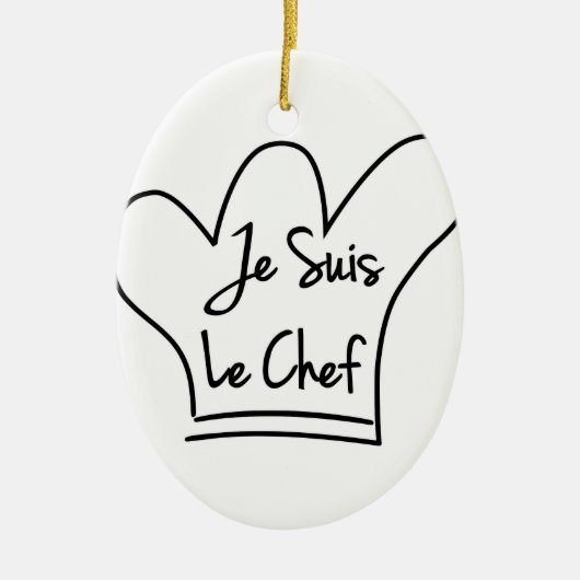 Je Suis Le Chef Keramisch Ornament (Voorkant)