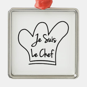 Je Suis Le Chef Metalen Ornament