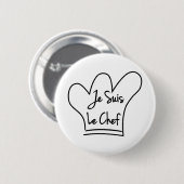 Je Suis Le Chef Ronde Button 5,7 Cm (Voorkant /achterkant)