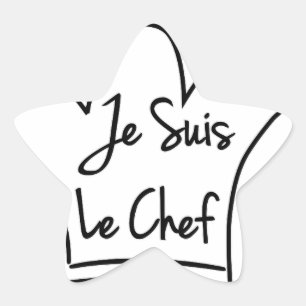Je Suis Le Chef Ster Sticker