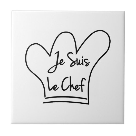 Je Suis Le Chef Tegeltje (Voorkant)