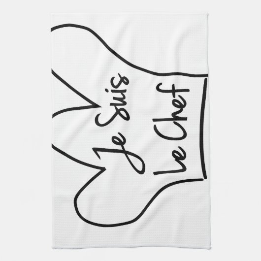 Je Suis Le Chef Theedoek (Verticaal)