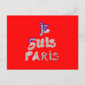Je suis Paris Art Print Briefkaart (Voorkant)