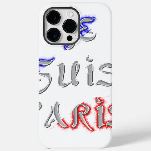 Je suis Paris Art Print Case-Mate iPhone Case (Achterkant)